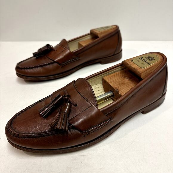 VERY GOOD Rancourt & Co. x Cole Haan Pinch Tassel Loafer Made in USA 11 Narrow C - Picture 5 of 12